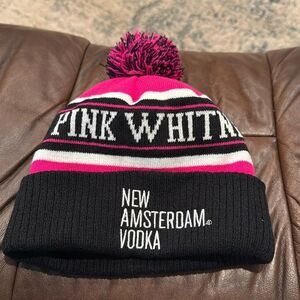 Pink Whitney new Amsterdam Vodka, hat with Pom Pom,  super cute nwot. Gift?